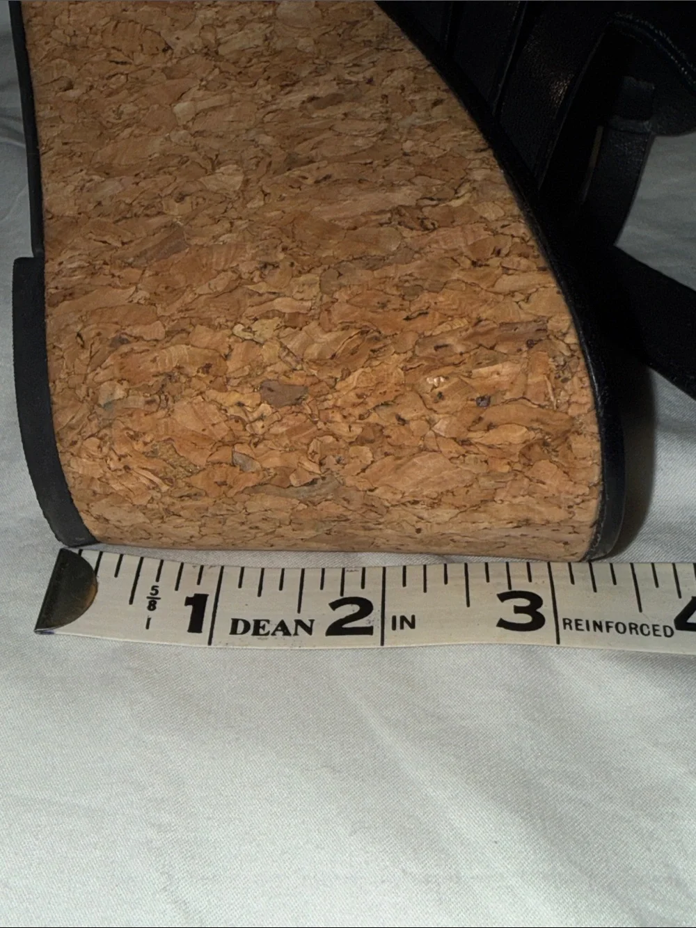 Tory Burch Leslie Cork Heeled  Wedges Size 7 M EUC